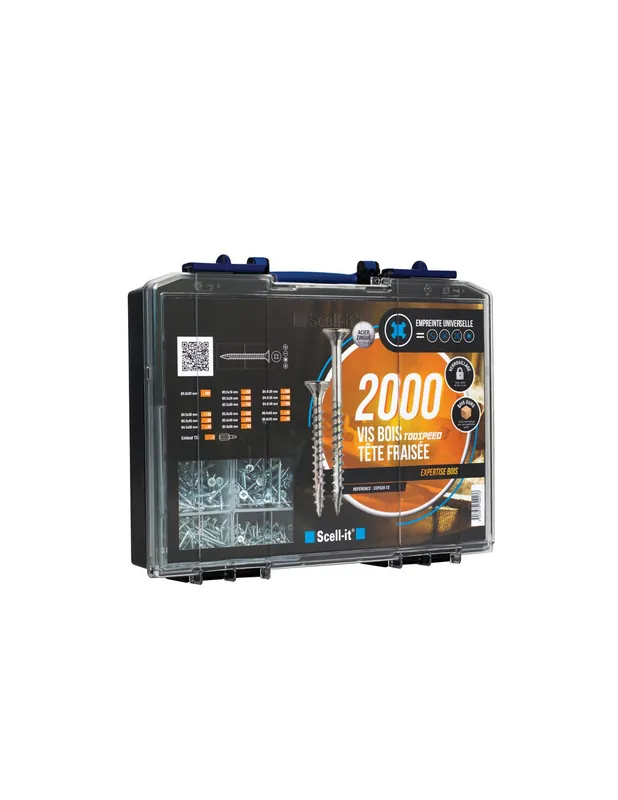 Coffret de 2000 Vis bois COF020-TS - Scell-it