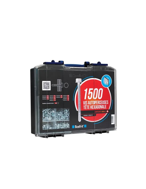 Coffret de 1500 Vis autoperceuses COF005-THT - Scell-it