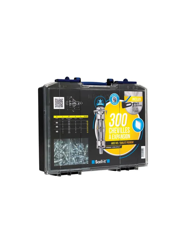 Coffret de 300 Chevilles à expansion Premium COF002-SPPLUS - Scell-it