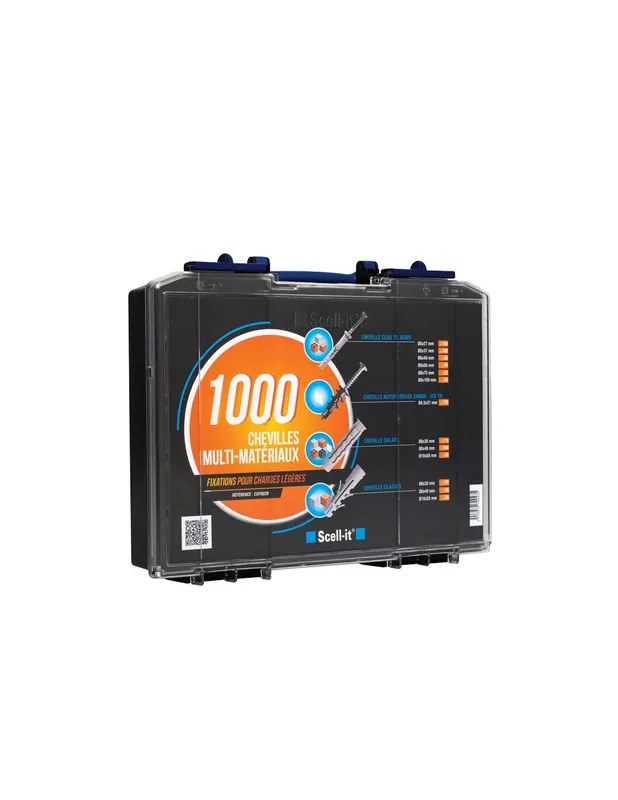 Coffret de 1000 Chevilles spéciales fixations légères COF002B - Scell-it