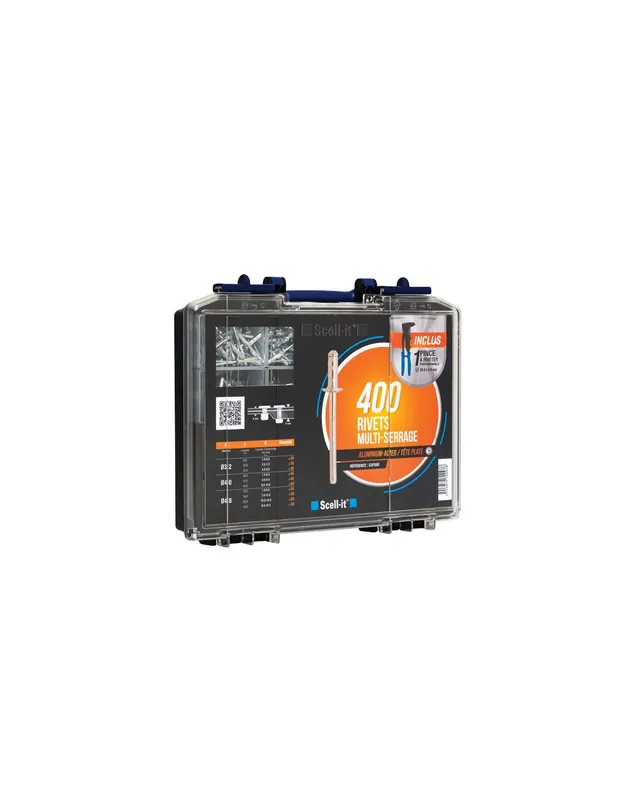 Coffret de 400 Rivets multi-serrage COF500 - Scell-it