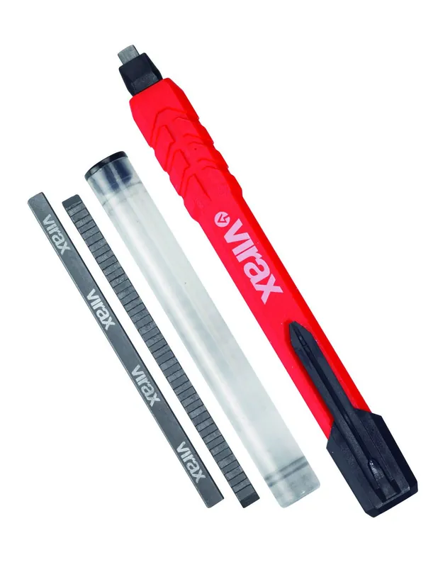 Crayon de chantier à mine + 2 recharges 262710 - Virax