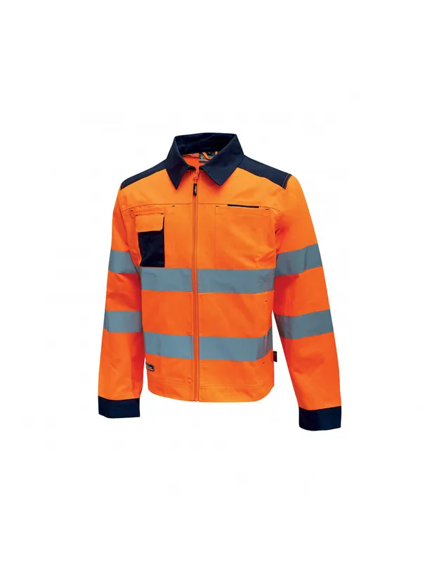 Veste haute visibilité GLARE Orange Fluo HL151OF - U-Power