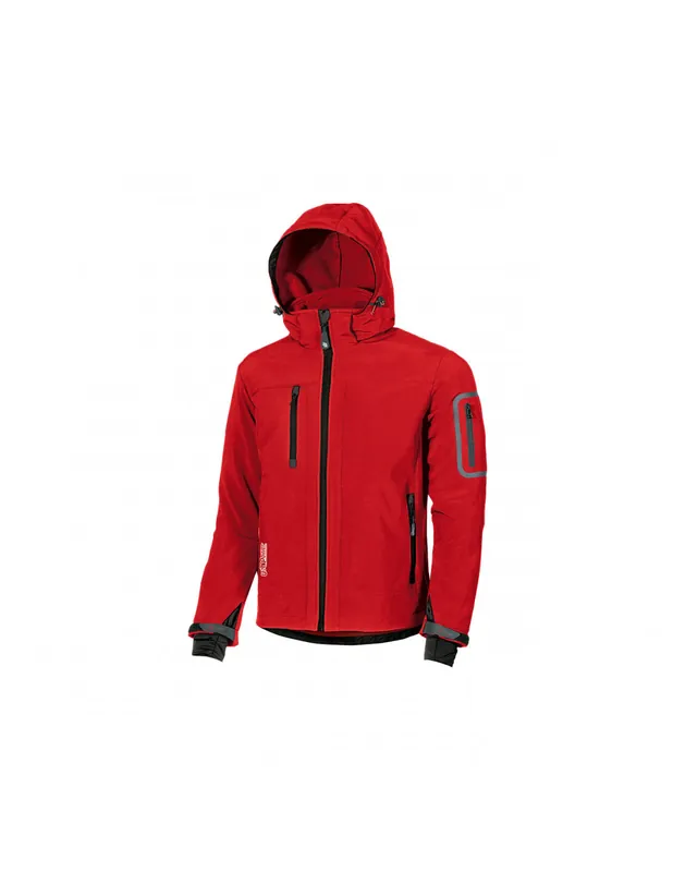 Veste Soft Shell METROPOLIS Rouge Magma DW024RM - U-Power