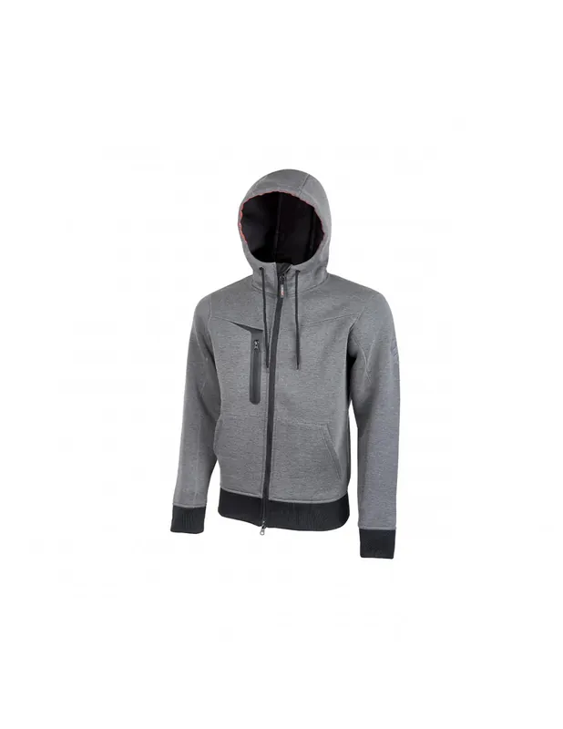 Gilet Sweat de travail TASTY Gris Meteorite PE119GM - U-Power