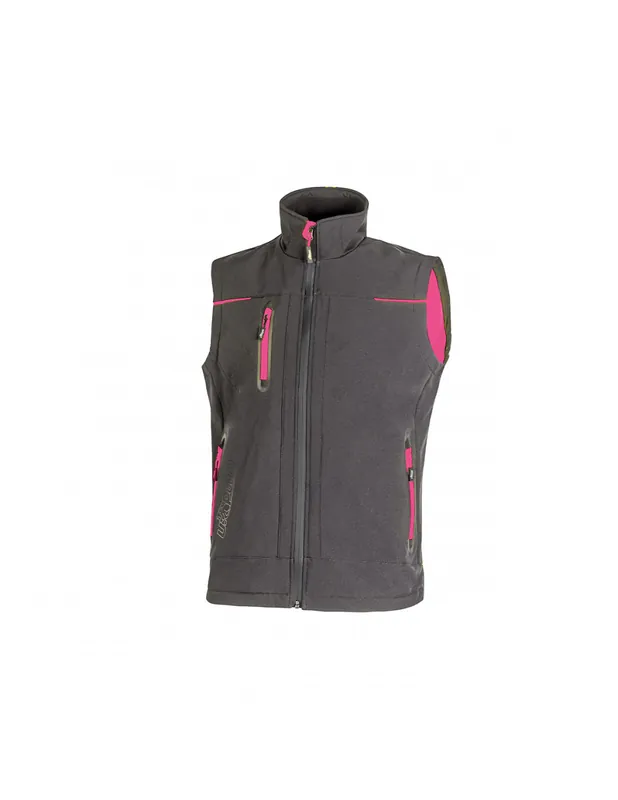 Gilet Softshell UNIVERSE Gris/Fuschia FU188GF - U-Power