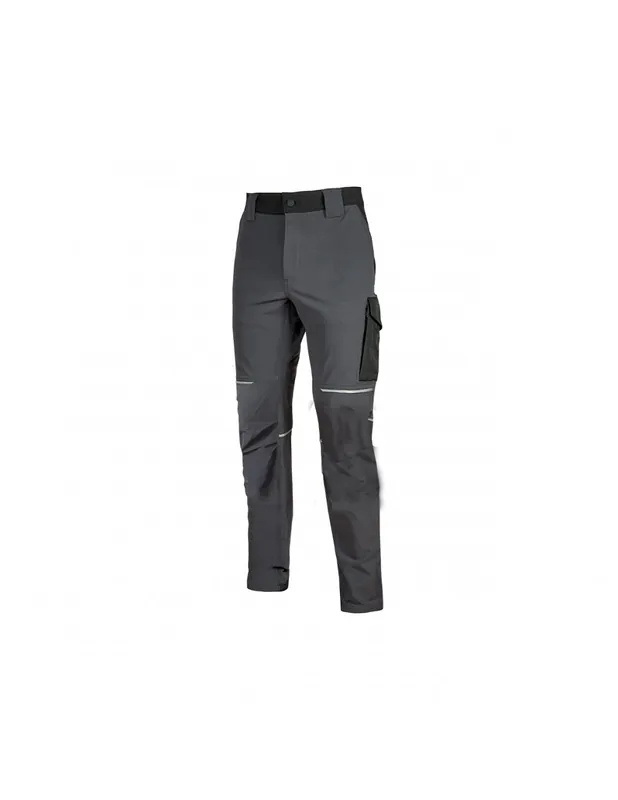 Pantalon de travail Slim WORLD Gris/Vert FU189RL - U-Power