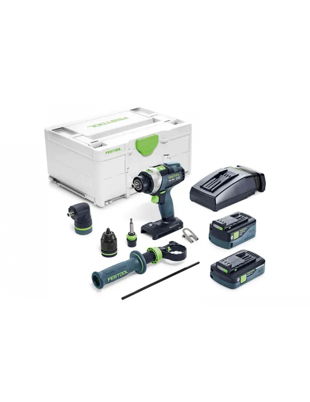 Perceuse-visseuse à percussion sans fil TPC 18/4 5,2/4,0 I-Set QUADRIVE 577247 - Festool