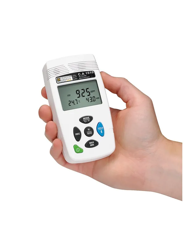 Mesureur de qualité de l‘air intérieur (CO2) CA 1510 QAI Blanc P01651011 - Chauvin Arnoux