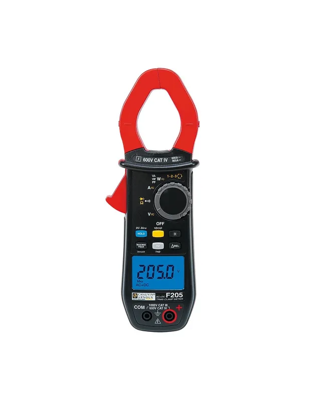 Pince multimètre AC+DC TRMS 600AAC/900ADC F205 P01120925 - Chauvin Arnoux
