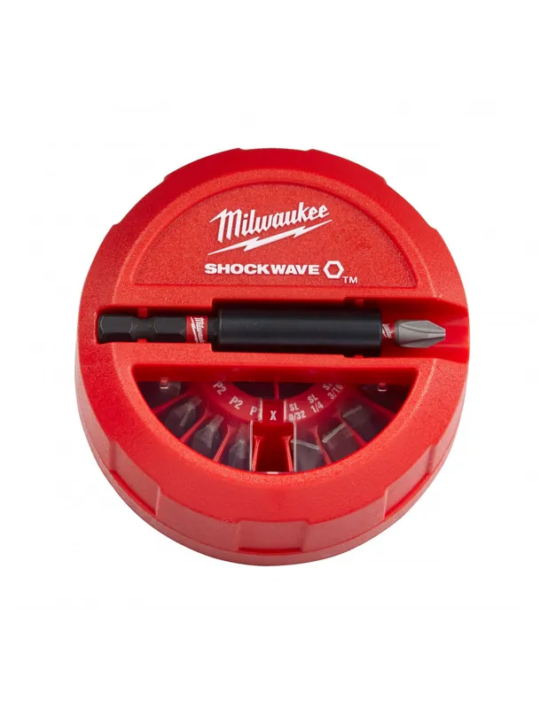 Coffret d‘embouts Puck aimanté 15 pièces Schockwave 4932430904 - Milwaukee