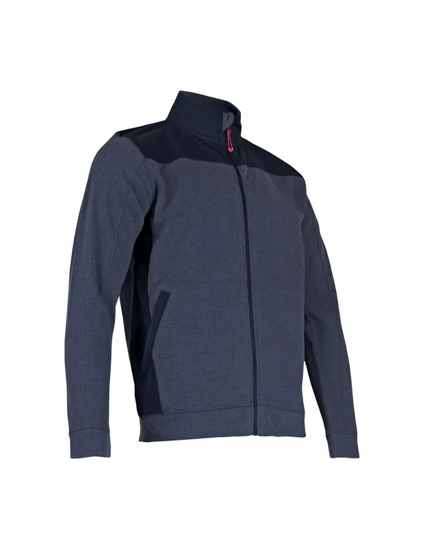Gilet bi-matières zippé ML col montant 8072 MOTEUR - LMA