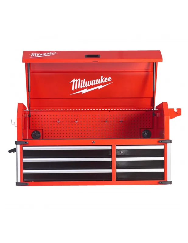 Coffre de rangement supérieur 6 tiroirs pour servante 46"/117 cm STC46-1 4932478854 - Milwaukee