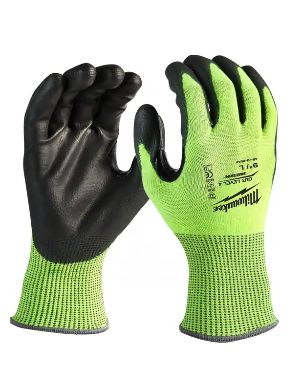 Gants haute-visibilité anti-coupures niveau 4/D Taille 11/XXL 4932479930 - Milwaukee