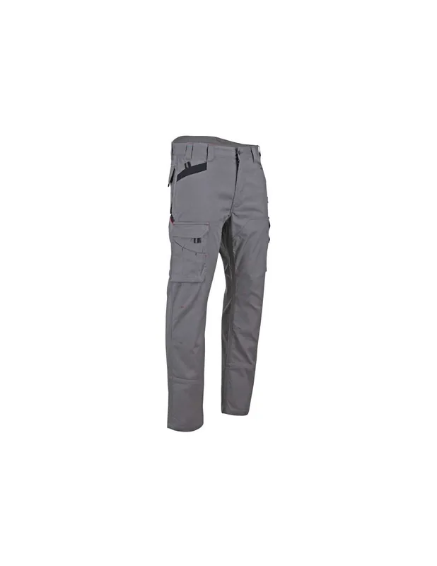 Pantalon de travail multipoches canvas Gris acier 1752 TORCHE - LMA