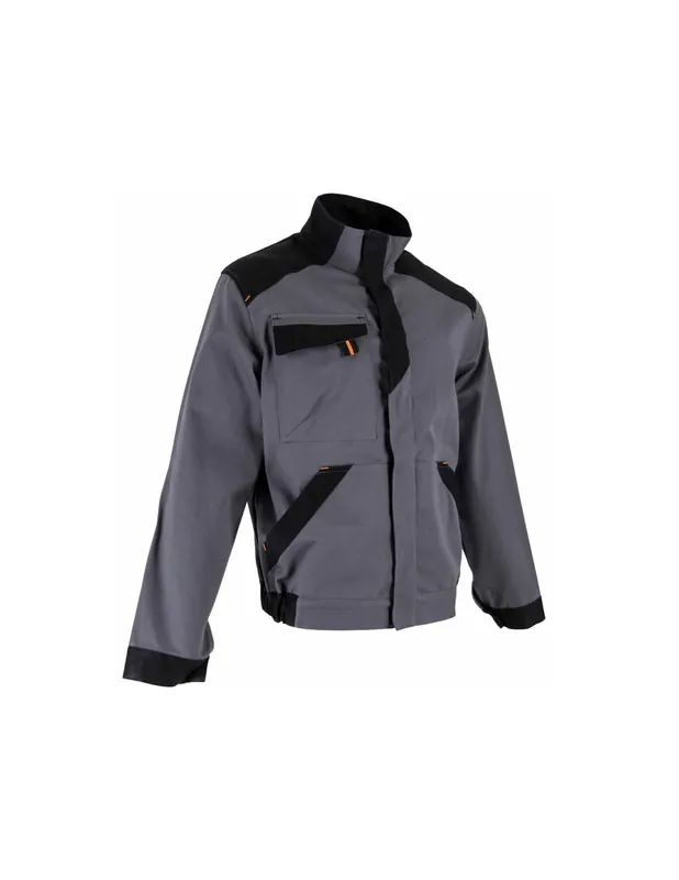 Veste de travail bicolore multipoches Gris/Noir 2257 BRASURE - LMA
