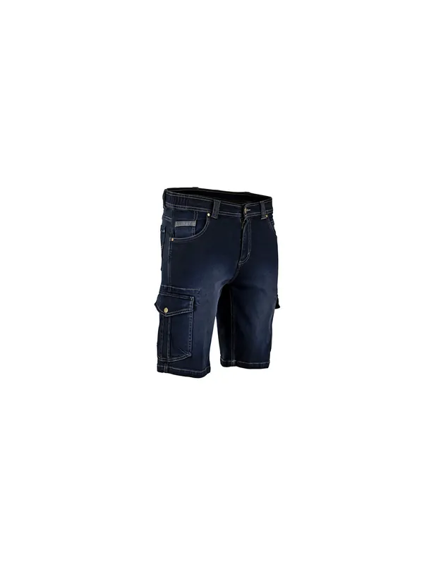 Bermuda de travail denim stretch multipoches 6113 RADE - LMA