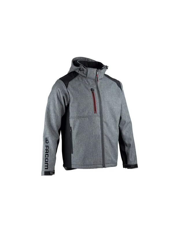 Veste de travail Softshell bicolore à capuche amovible TRIAL FXWW2020E - Facom