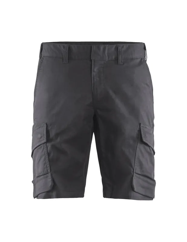 Short Industrie stretch 2D Gris moyen/Noir 144618329699 - Blaklader