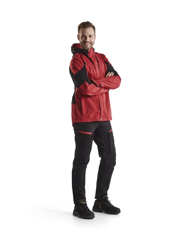 Pantalon maintenance +stretch Noir/Rouge 145618459956 - Blaklader