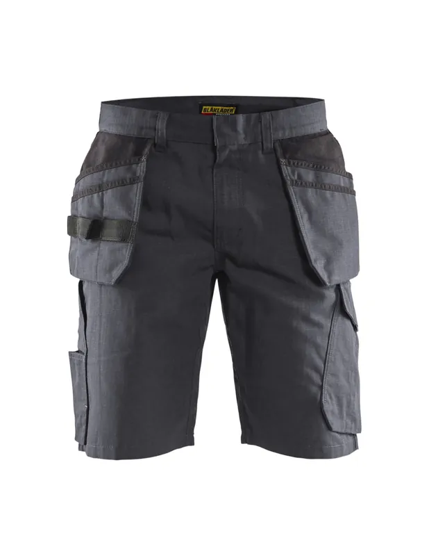 Short maintenance avec poches flottantes Gris moyen/Noir 149413309699 - Blaklader