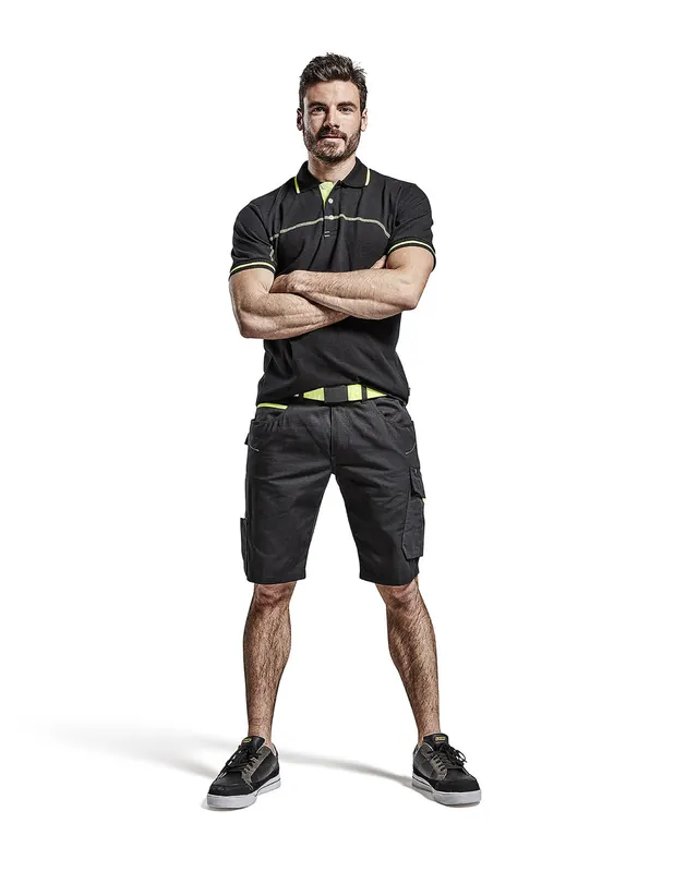 Short maintenance Noir/Jaune fluo 149913309933 - Blaklader