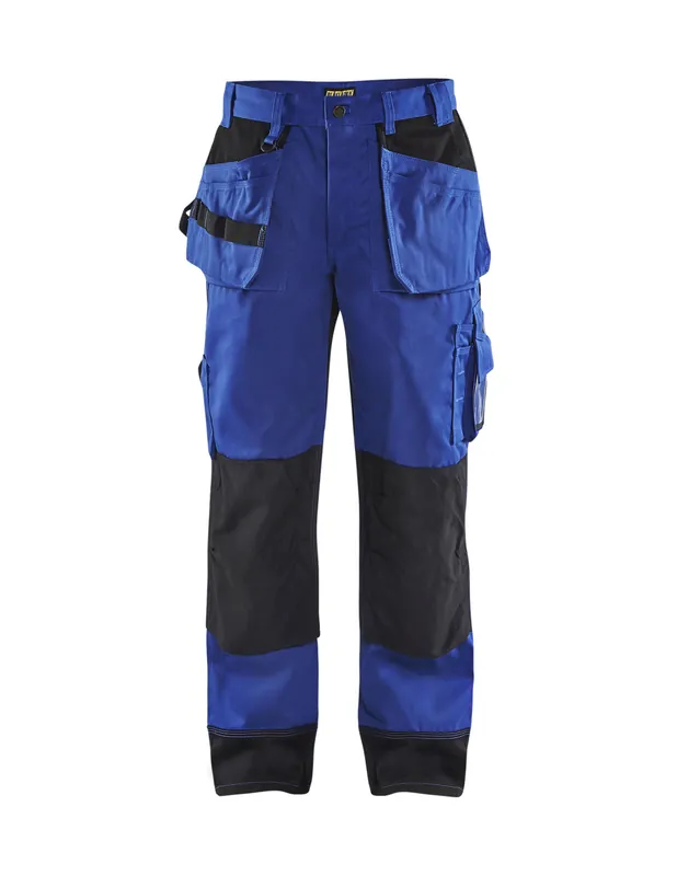 Pantalon artisan bicolore Bleu roi/Noir 150318608599 - Blaklader