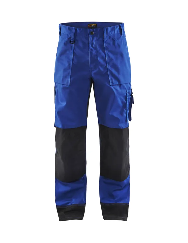Pantalon artisan bicolore Bleu roi/Noir 152318608599 - Blaklader