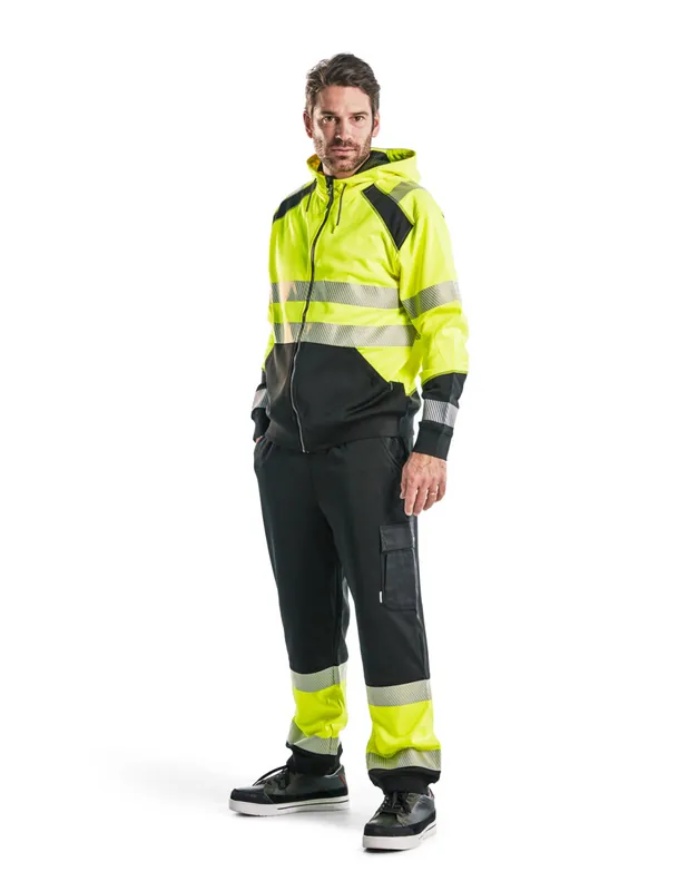 Jogging haute-visibilité Noir/Jaune fluo 154925269933 - Blaklader
