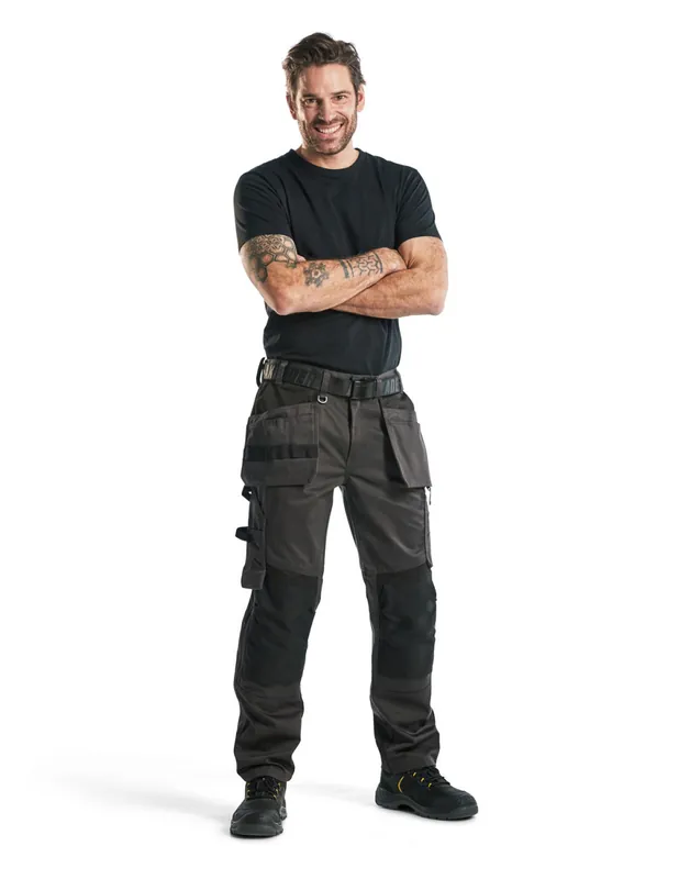 Pantalon artisan Gris Foncé/Noir 155518609899 - Blaklader