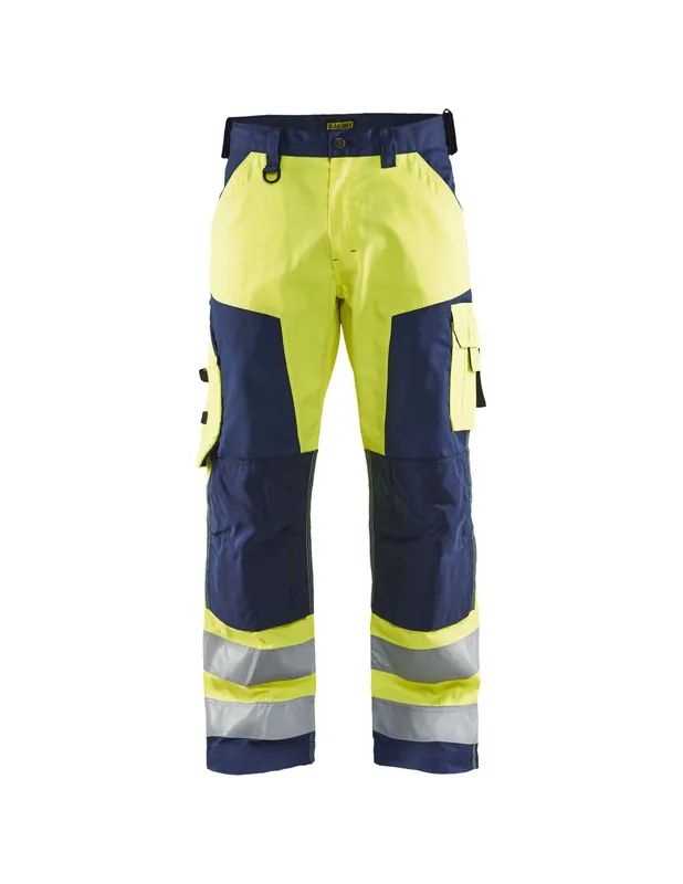 Pantalon artisan haute visibilité Jaune fluo/Marine 156618113389 - Blaklader