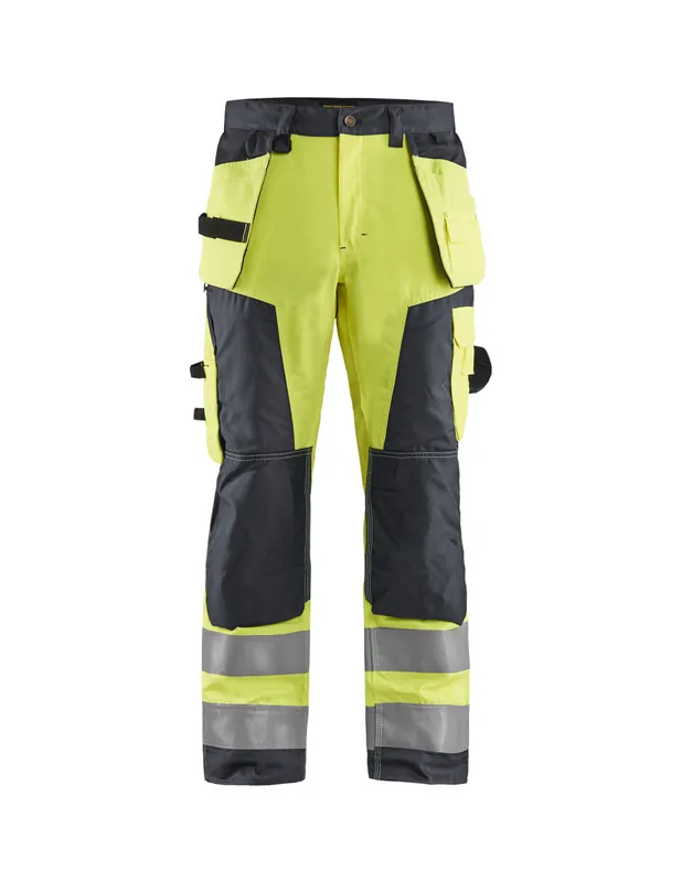 Pantalon Artisan haute visibilité Jaune fluo/Gris moyen 156818113396 - Blaklader