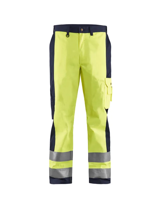 Pantalon haute visibilité Jaune fluo/Marine 158318603389 - Blaklader