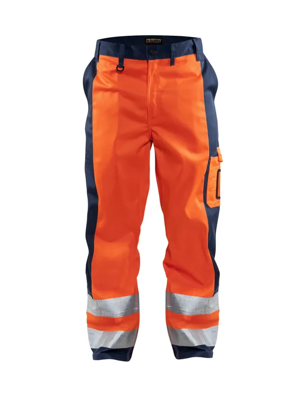 Pantalon haute visibilité Orange fluo/Marine 158318605389 - Blaklader