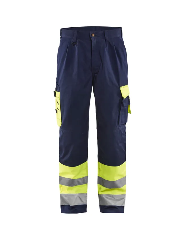 Pantalon artisan haute visibilité Jaune fluo/Marine 158418603389 - Blaklader