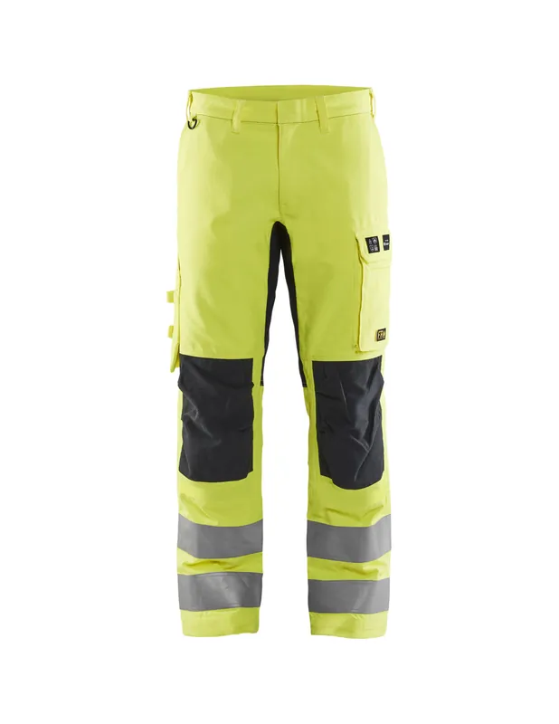 Pantalon multinormes inhérent +stretch Jaune fluo/Marine 178815123389 - Blaklader
