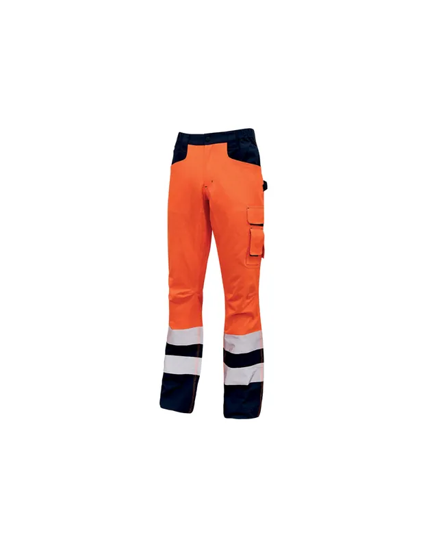 Pantalon de travail BEACON Orange Fluo HL156OF - Upower