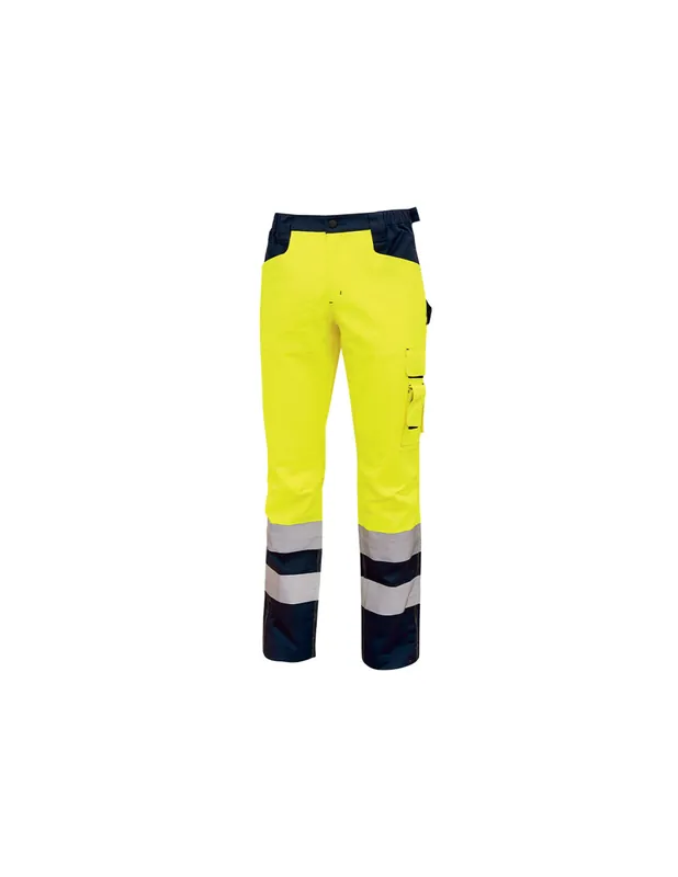 Pantalon de travail BEACON Jaune Fluo HL156YF - Upower
