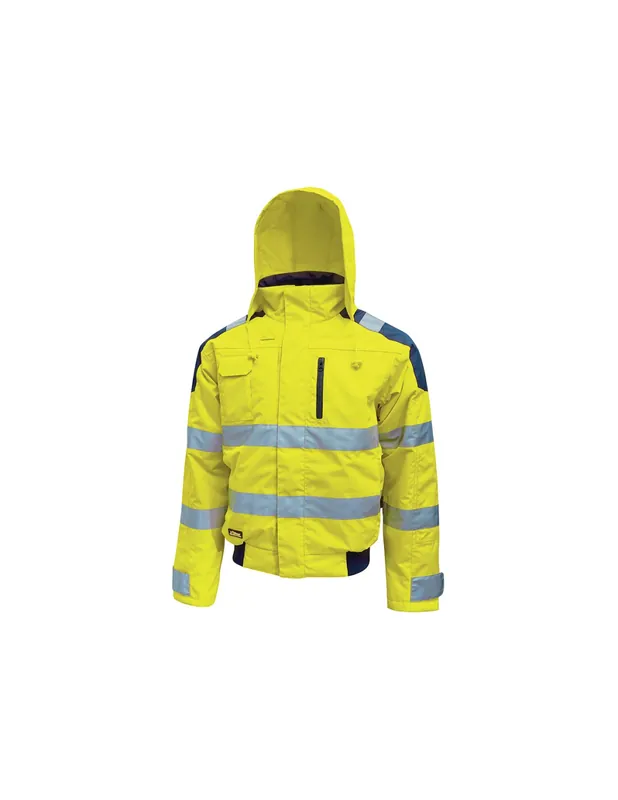 Veste de travail Bomber BEST Jaune Fluo HL160YF - Upower