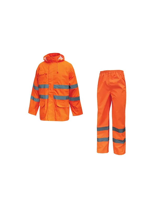 Ensemble de pluie COVER Orange Fluo HL168OF - Upower