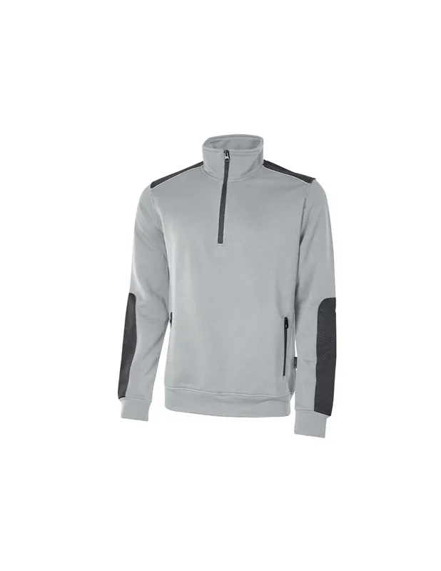 Gilet de travail Sweat CUSHY GREY SILVER EY142GS - Upower