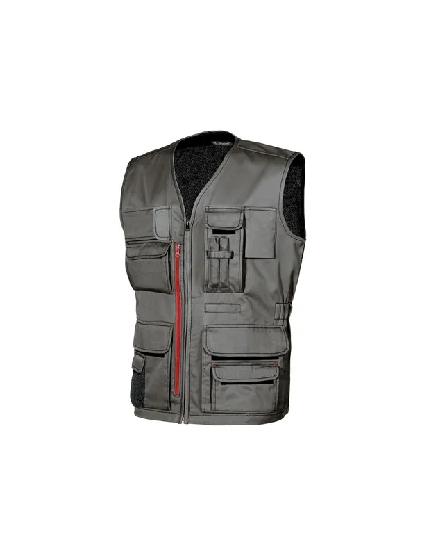 Gilet de travail FUN Stone Grey HY018SG - Upower