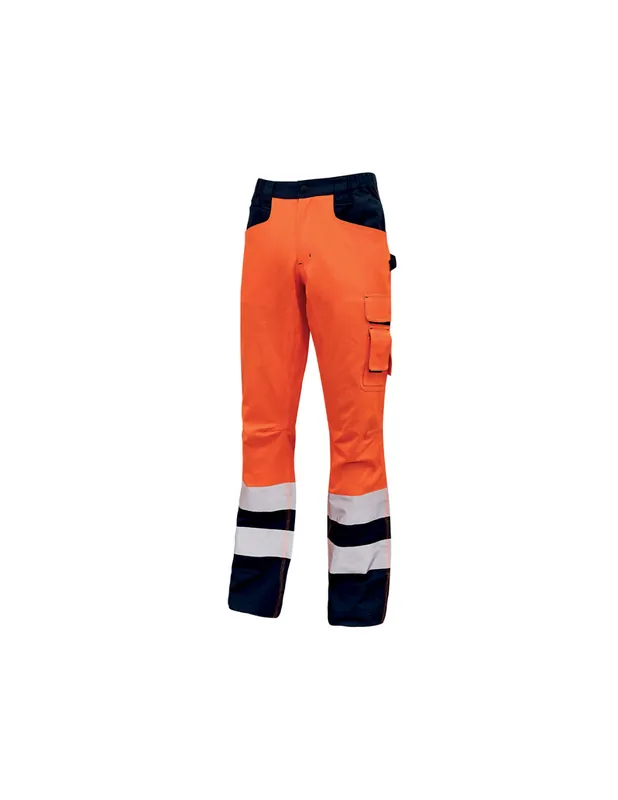 Pantalon de travail LIGHT Orange Fluo HL155OF - Upower