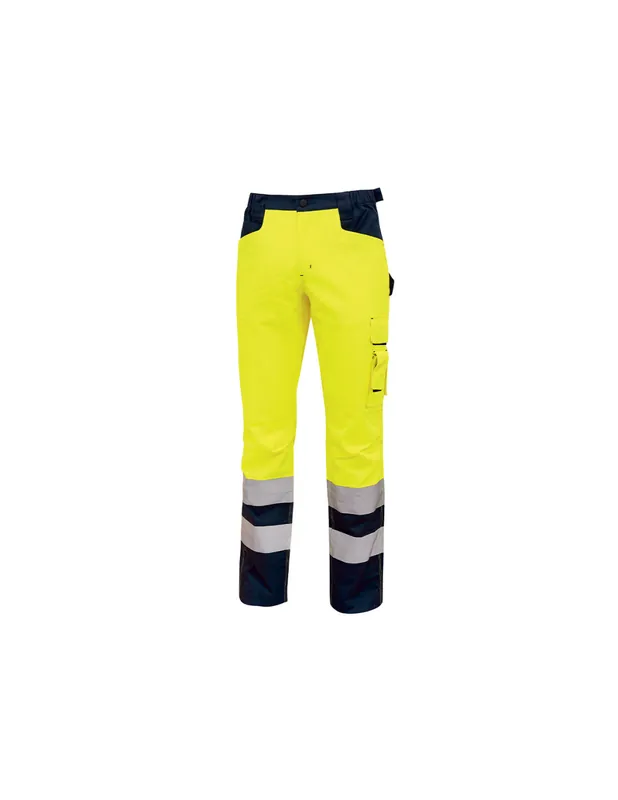 Pantalon de travail LIGHT Jaune Fluo HL155YF - Upower