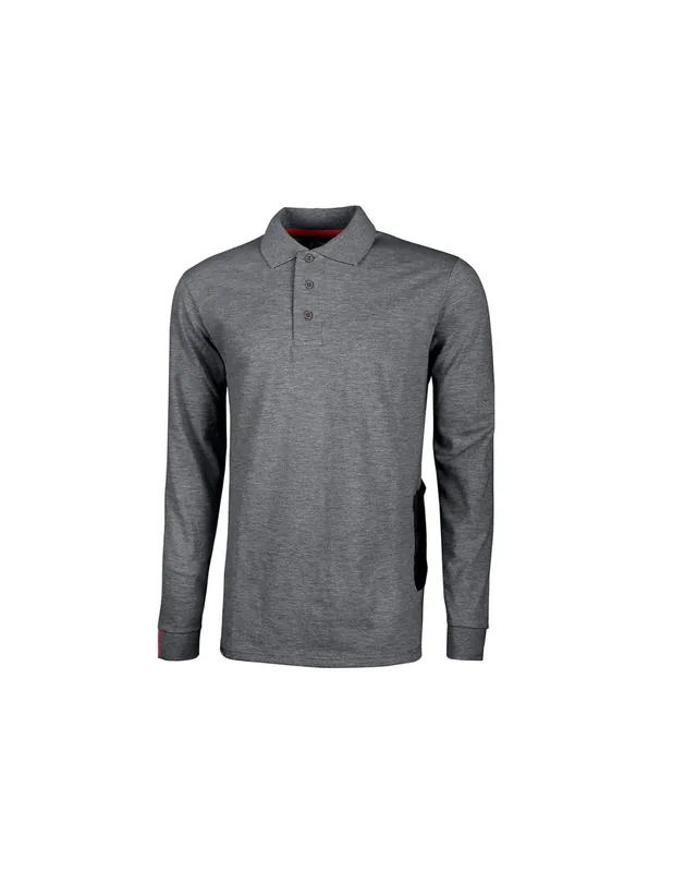 Polo manche longues LIVE Grey Meteorite (Lot de 3) EY144GM - Upower