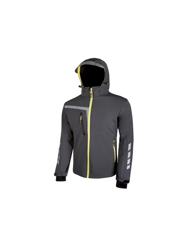 Veste de travail Softshell QUICK Asphalt Grey PE114AG - Upower