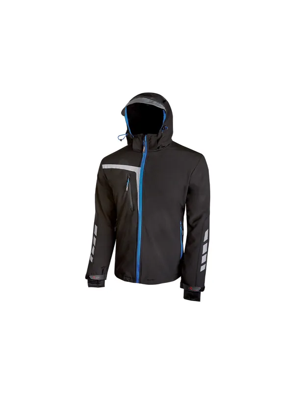 Veste de travail Softshell QUICK Black Carbon PE114BC - Upower