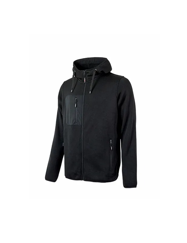 Gilet de travail Sweat RAINBOW Black Carbon EY174BC - Upower