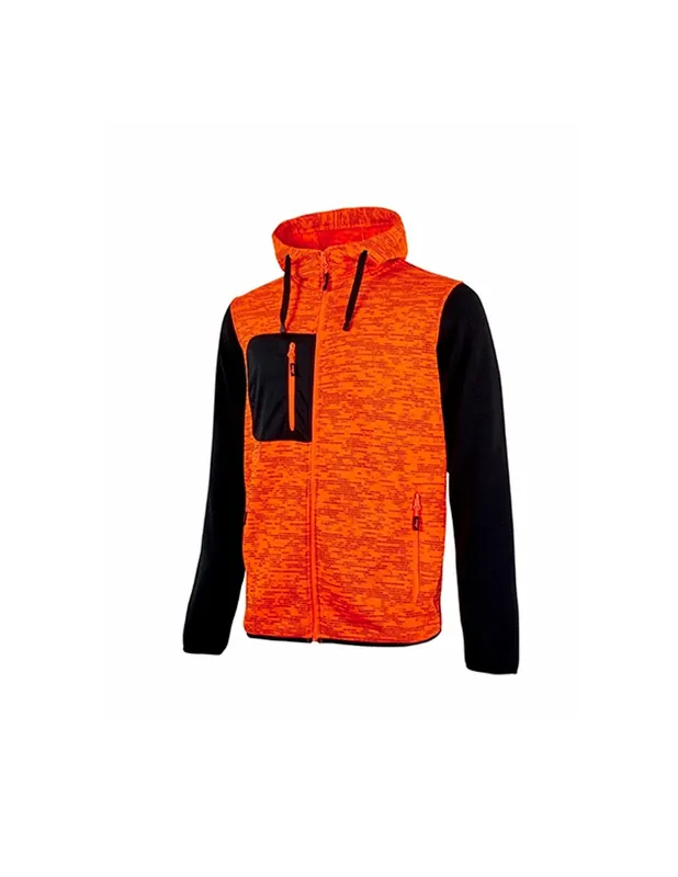Gilet de travail Sweat RAINBOW Orange Fluo EY174OF - Upower
