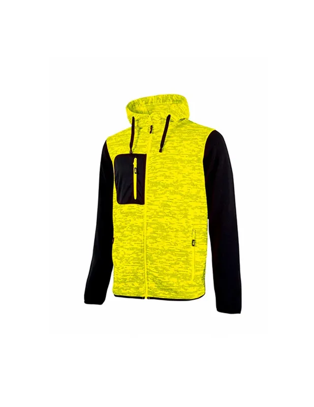 Gilet de travail Sweat RAINBOW Jaune Fluo EY174YF - Upower